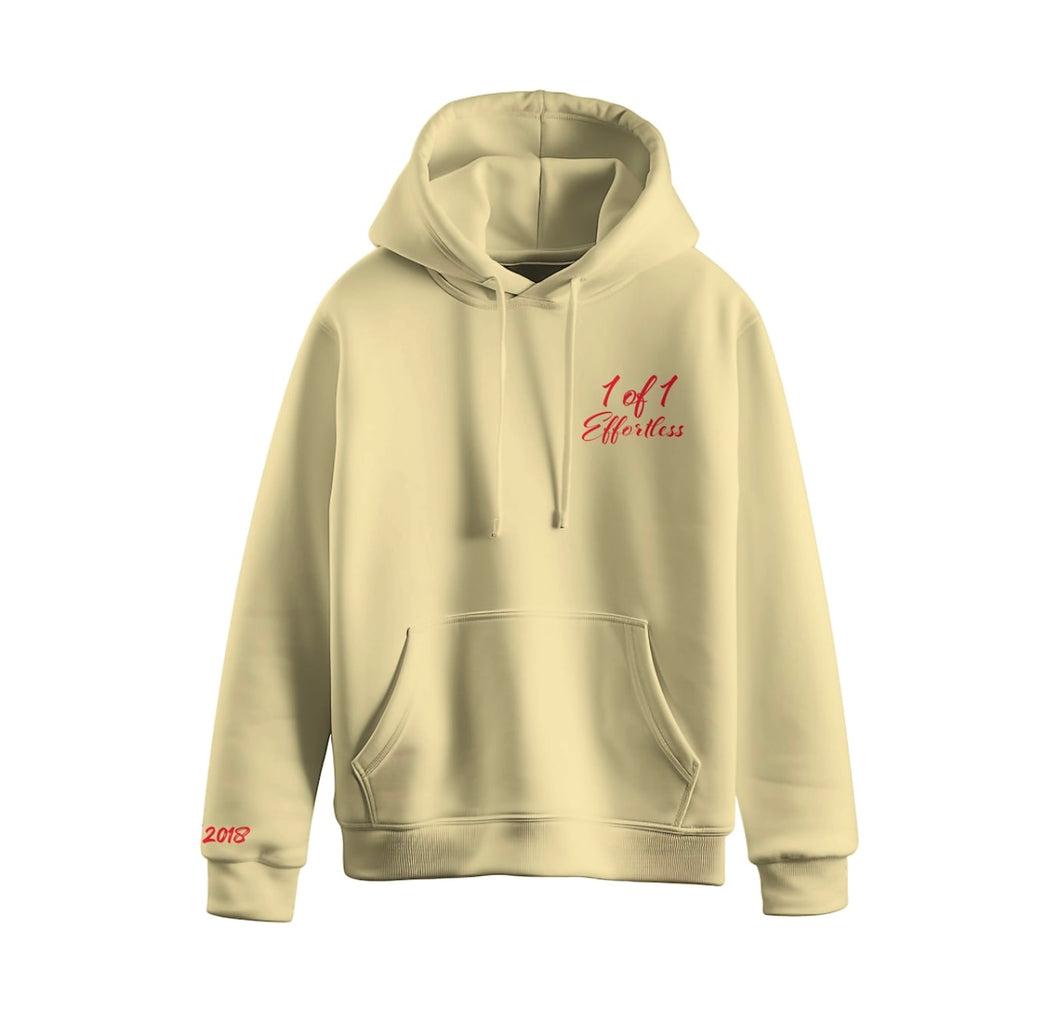 “Kiss me it’s steezy”  hoodie (French vanilla )
